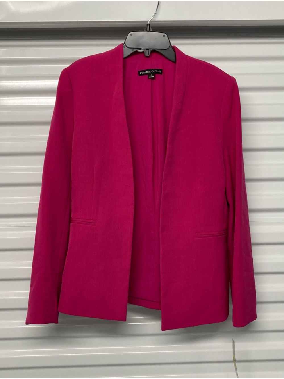 Women's Fuchsia Open Front Blazer